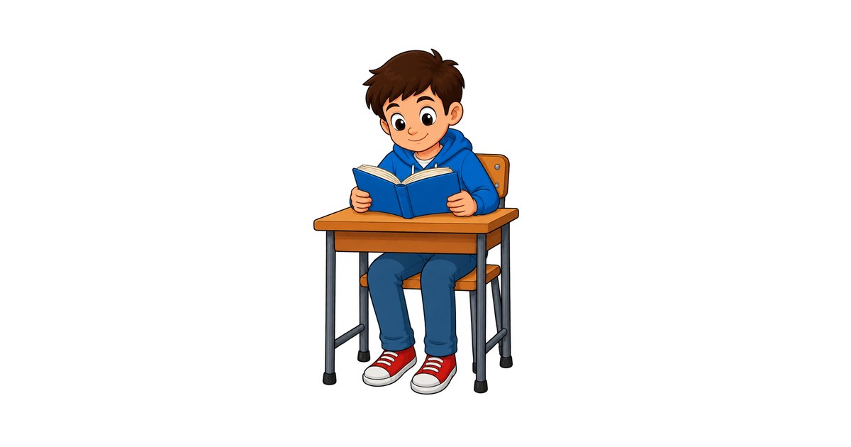 Boy Reading Book (Schoolboy) Clipart — Free Transparent PNG | InfyPNG