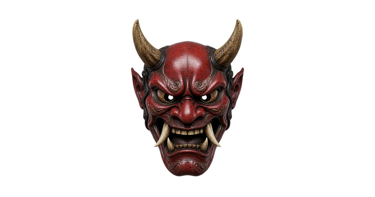 Red Oni Mask Clipart — Free Transparent PNG | InfyPNG