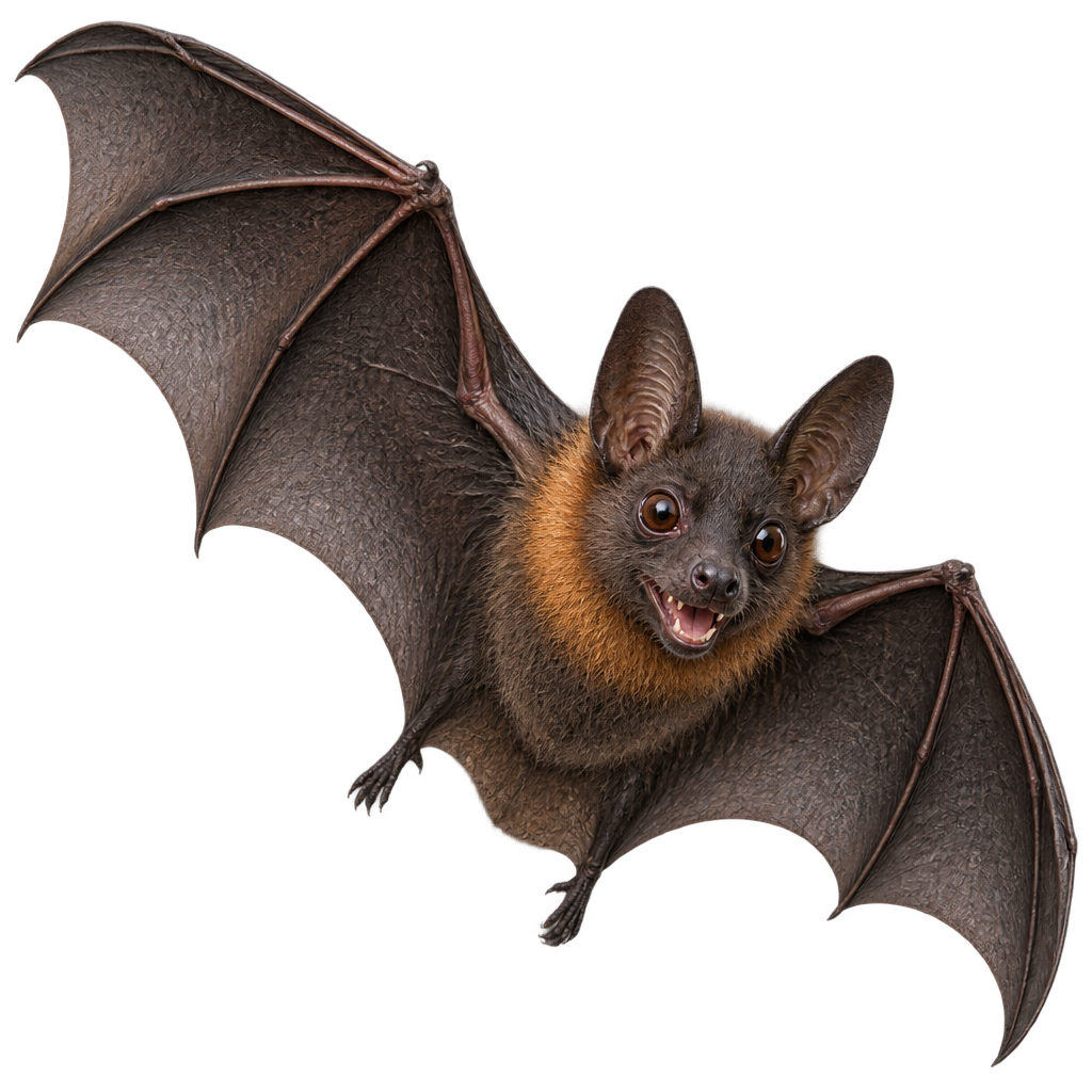 Cute Flying Bat (Nocturnal Animal) Clipart — Free Transparent PNG | InfyPNG