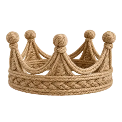 Jute Rope Crown (Baby Photo Prop) Clipart — Free Transparent PNG | InfyPNG