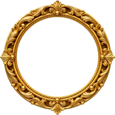 Ornate Gold Frame (Pearl Border) Clipart — Free Transparent PNG | InfyPNG