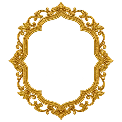 Gold Arched Frame (Decorative Border) Clipart — Free Transparent PNG ...