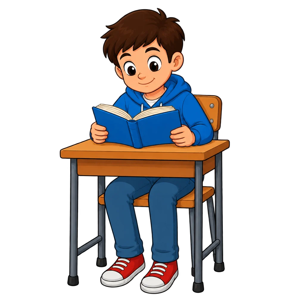 Boy Reading Book (Schoolboy) Clipart — Free Transparent PNG | InfyPNG