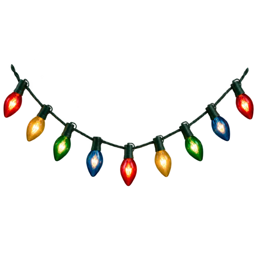 Christmas Lights Multicolor Clipart — Free Transparent PNG | InfyPNG