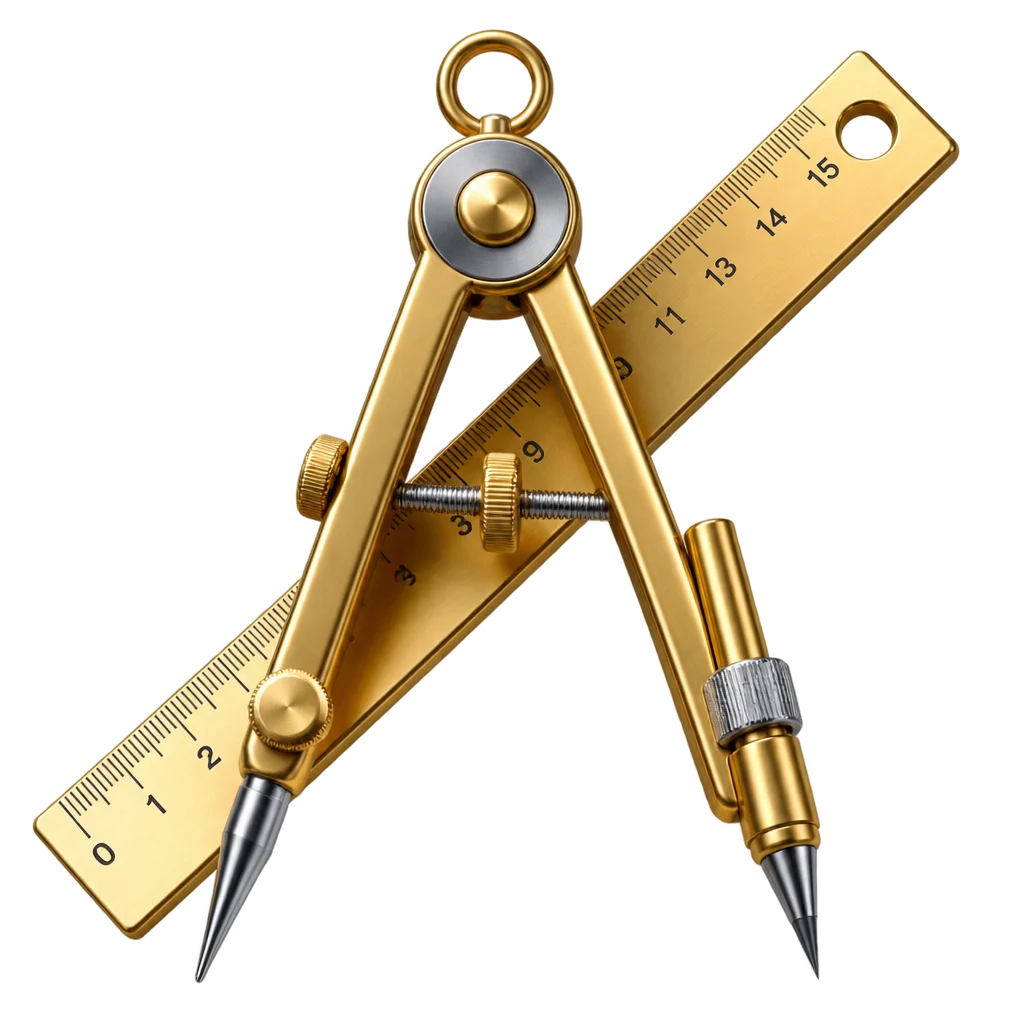 Gold Compass And Ruler Clipart — Free Transparent PNG | InfyPNG