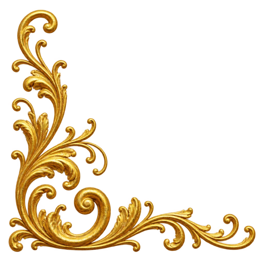 Gold Corner Flourish Clipart — Free Transparent PNG | InfyPNG