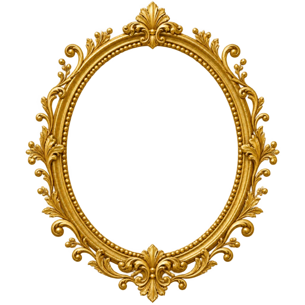 Gold Oval Frame Clipart — Free Transparent PNG | InfyPNG