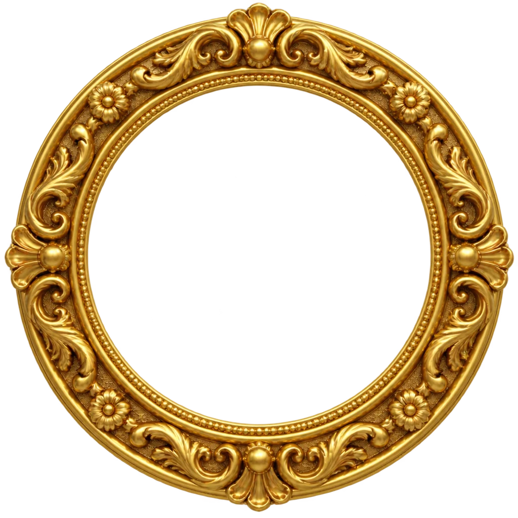 Round Gold Frame Clipart — Free Transparent PNG | InfyPNG